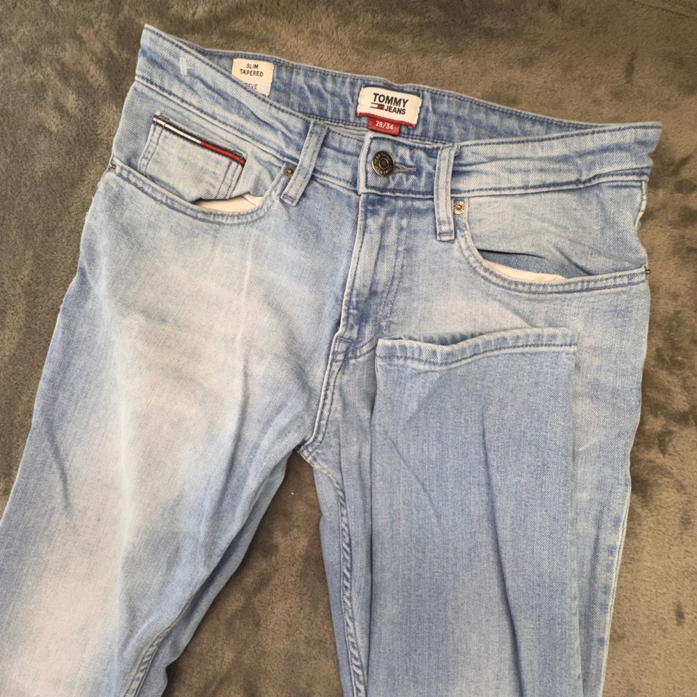 Tommy Jeans‎ Slim Tapered Light Wash Denim Jeans Women's Size 28/34